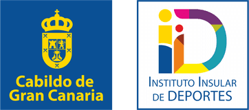 Pastilla institucional del Cabildo de Gran Canaria y el Instituto Insular de Deportes